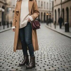 Naot Heeled Comfort Leather Ankle Boots